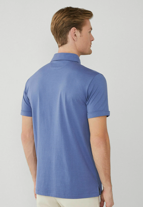 Camisa Polo Pima - Azul